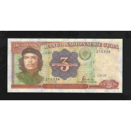Cuba Pick. 113 3 Pesos 1995 SC-