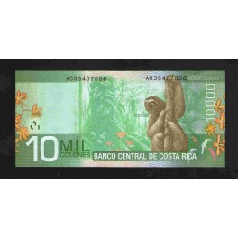Costa Rica Pick. 277 10000 Colones 2009 SC