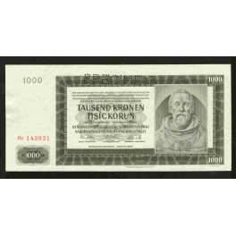Bohemia-Moravia Pick. 14s 1000 Korun 1942 NEUF