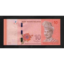 Malaysia Pick. New 10 Ringgit 2012 UNC