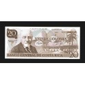 Costa Rica Pick. 238 20 Colones 1972-83 SC