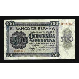 Edifil. D 23a 500 Pesetas 21-11-1936 MBC