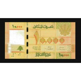 Lebanon Pick. 92 10000 Livres 2012 UNC
