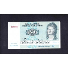 Dinamarca Pick. 50 50 Kroner 1972-98 EBC