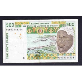 Senegal Pick. 710K 500 Francs 1991-02 SC