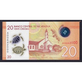 Nicaragua Pick. New 10 Cordobas UNC