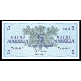 Finlandia Pick. 106A 5 Markkaa 1963 SC