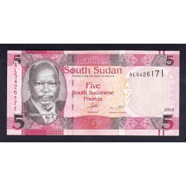 Sudan del Sur Pick. 6 5 Pounds 2011 SC