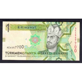 Turkmenistan Pick. 22 1 Manat 2009 UNC