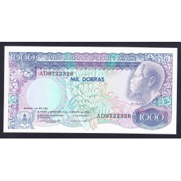 Saint Thome & Prince Pick. 62 1000 Dobras 1989 VF