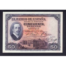 Edifil. B115 50 pesetas 17-05-1927 EBC