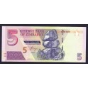 Zimbabwe Pick. 100 5 Dollars 2016 SC