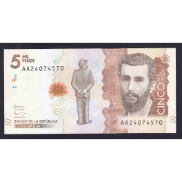 Colombia Pick. New 2000 Pesos 2015 UNC