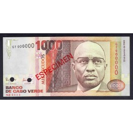 Cabo Verde Pick. 60 1000 Escudos 1989 SC