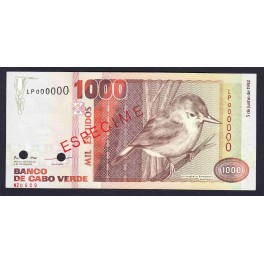 Cabo Verde Pick. 65 1000 Escudos 1992-2002 SC