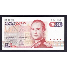 Luxemburgo Pick. 57 100 Francs 1980 EBC