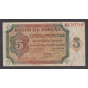 Edifil. D 36a 5 Pesetas 10-08-1938 EBC