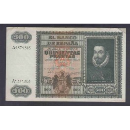 Edifil. D 40 500 pesetas 09-01-1940 EBC