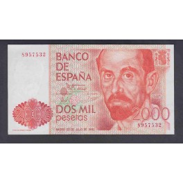 Edifil. E 5 2000 pesetas 22-07-1980 SC