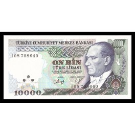 Turquia Pick. 200 10000 Lira 1982 SC