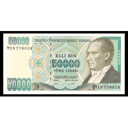 Turquia Pick. 204 50000 Lira 1995 SC