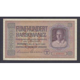 Ucrania Pick. 57 500 Karbowanez 1942 MBC