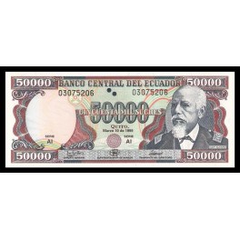 Ecuador Pick. 130 50000 Sucres 1995-99 SC