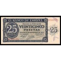 Edifil. D 20a 25 Pesetas 21-11-1936 SC-