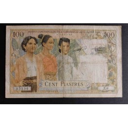 French Indochina Pick. 107 10 Piastres 1953 AU