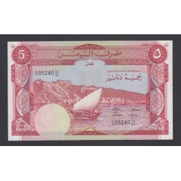 Yémen démocratique Pick. 8 5 Dinars 1984 NEUF-