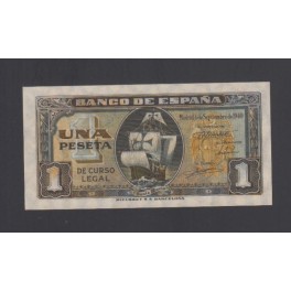 Edifil. D 43a 1 Peseta 04-09-1940 MBC