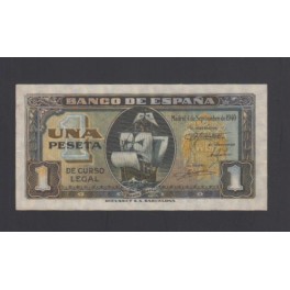 Edifil. D 43a 1 peseta 04-09-1940 SC