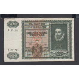Espagne Pick.119 500 Pesetas 09-01-1940 TB