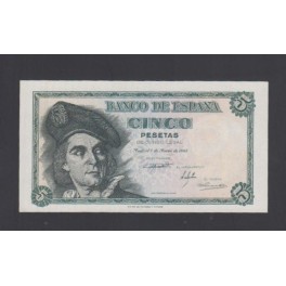 Espagne ick.136 5 Pesetas 05-03-1948 NEUF