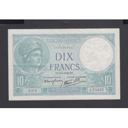 Francia Pick. 84 10 Francs 1939-42 MBC