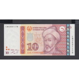 Tajikistan Pick. 24 10 Somoni 2013 NEUF