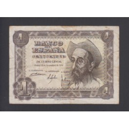 Spain Pick. 139b 1 peseta 19-11-1951 XF
