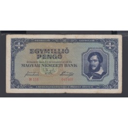 Hungary Pick. 122 1 M. Pengö 1945 UNC