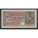 Germany Pick. R 139 20 Reichsmark 1940-45 VF