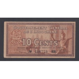 Indochine Française Pick. 85 10 Cents 1939 NEUF-