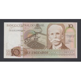 Brazil Pick. 209 10 Cruzados 1986-87 UNC