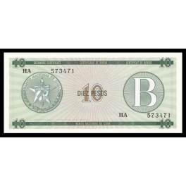 Cuba Pick. FX08 10 Pesos 1985 SC