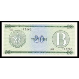 Cuba Pick. FX09 20 Pesos 1985 SC