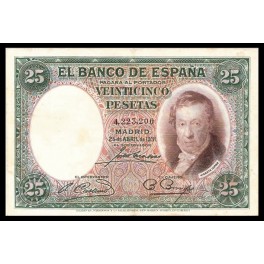 Edifil. C 9 25 pesetas 25-04-1931 MBC