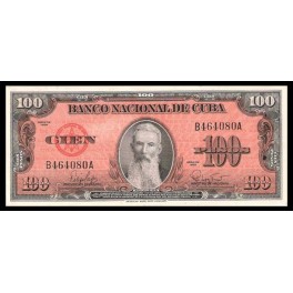 Cuba Pick. 93 100 Pesos 1959-60 EBC