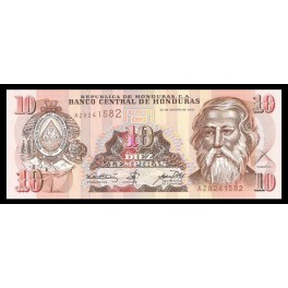 Honduras Pick. 86 10 Lempiras 2001-04 SC