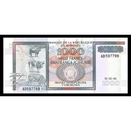 Burundi Pick. 39 1000 Francs 1994-06 SC