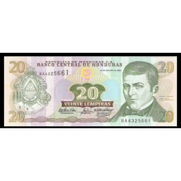 Honduras Pick. 93 20 Lempiras 2004-06 SC