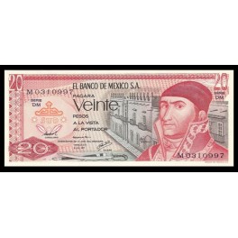 Mejico Pick. 64 20 Pesos 1972-77 SC