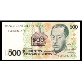 Brasil Pick. 226 500 Cruzeiros 1990 SC